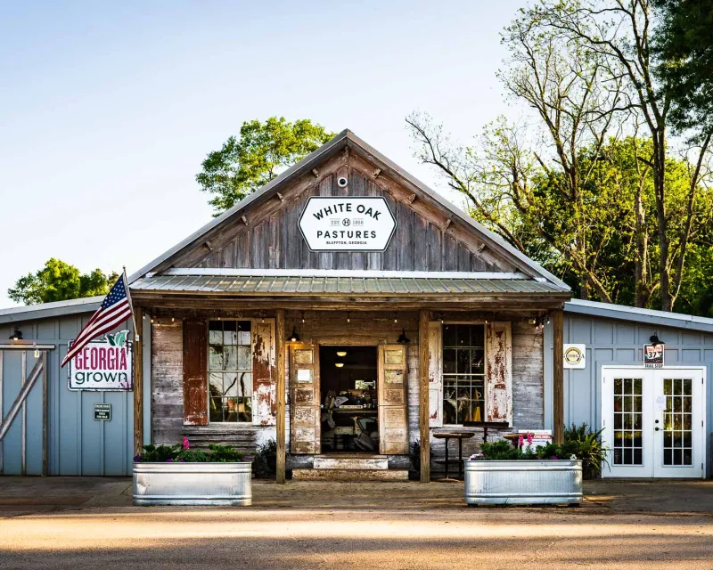 The front of White Oak Pastures