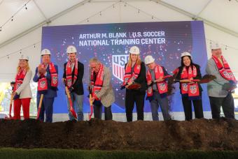 State leaders at U.S. Soccer groundbreaking
