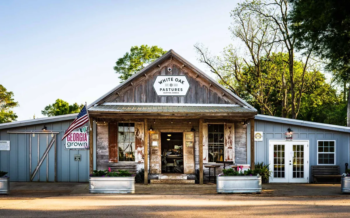 The front of White Oak Pastures