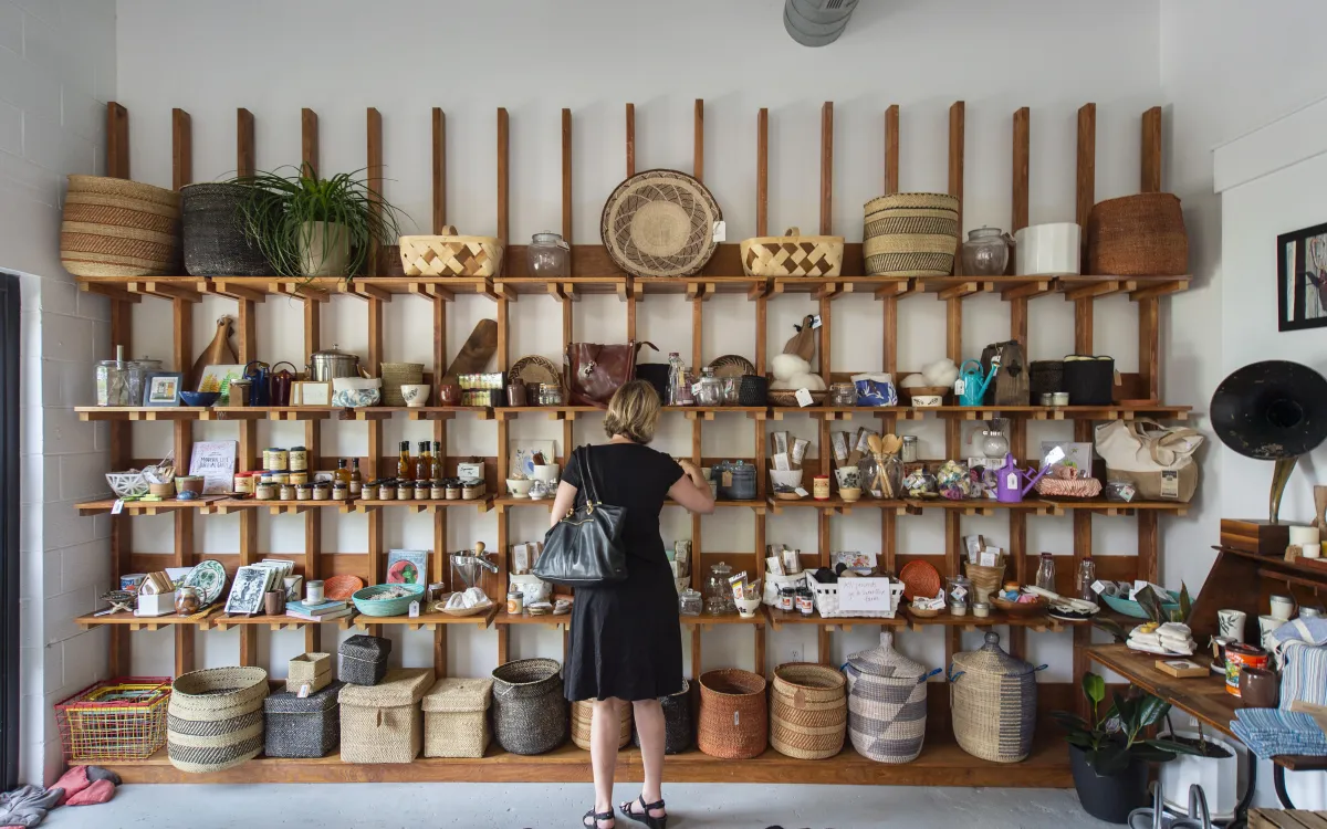 Women in a shop