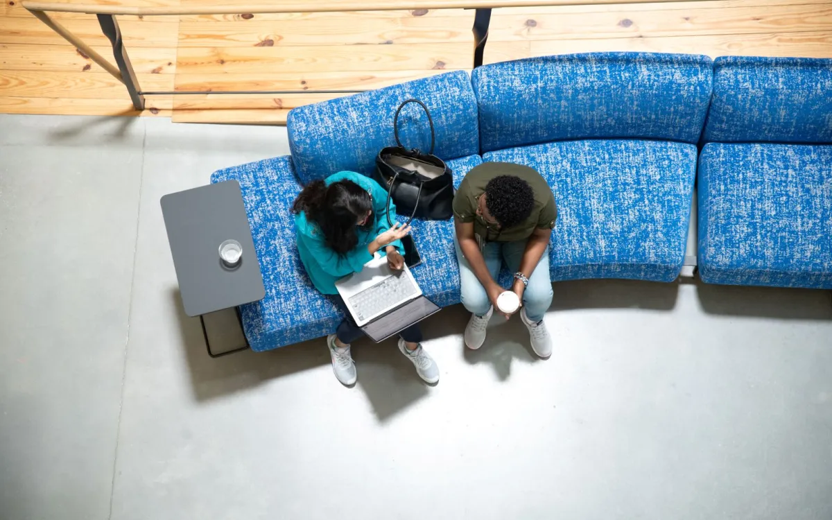 students working