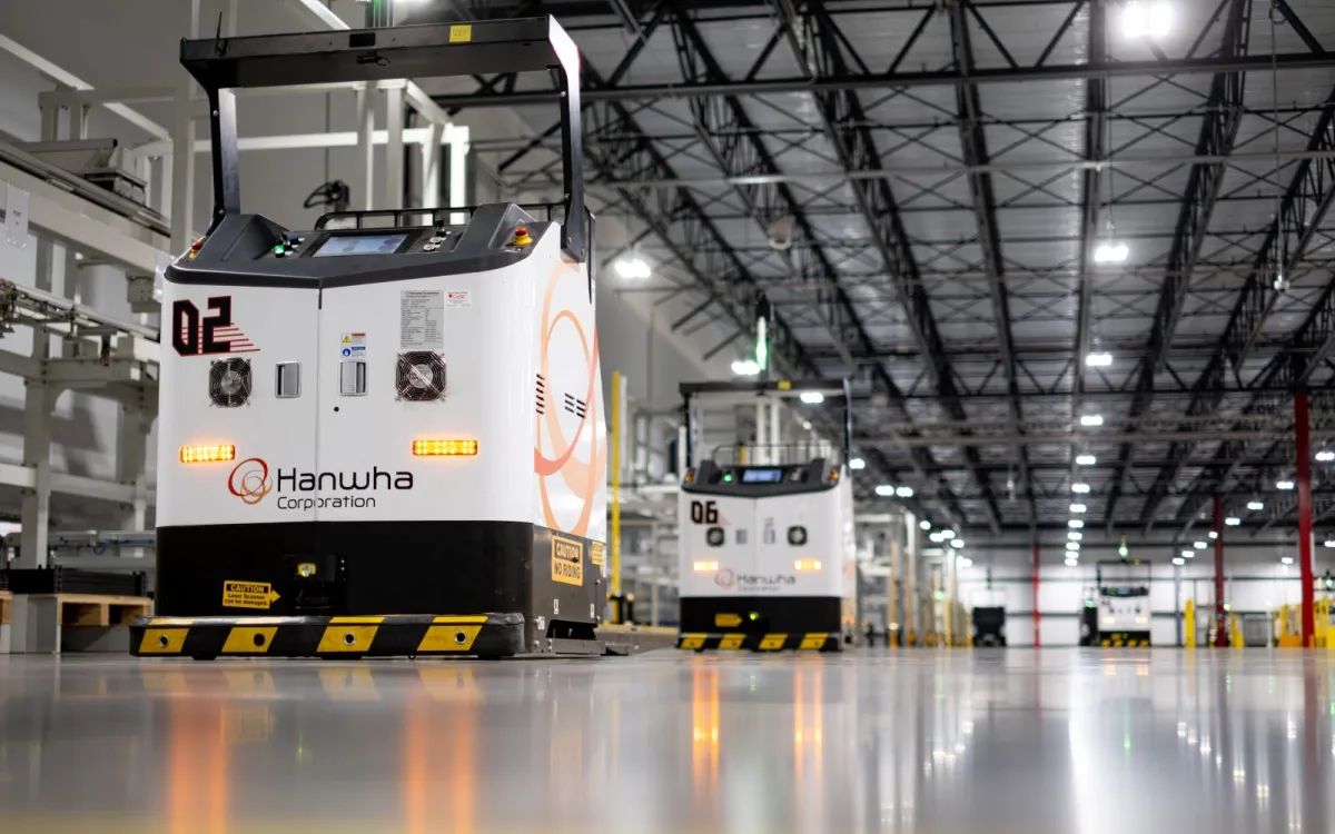 Machines in a manufacturing facility