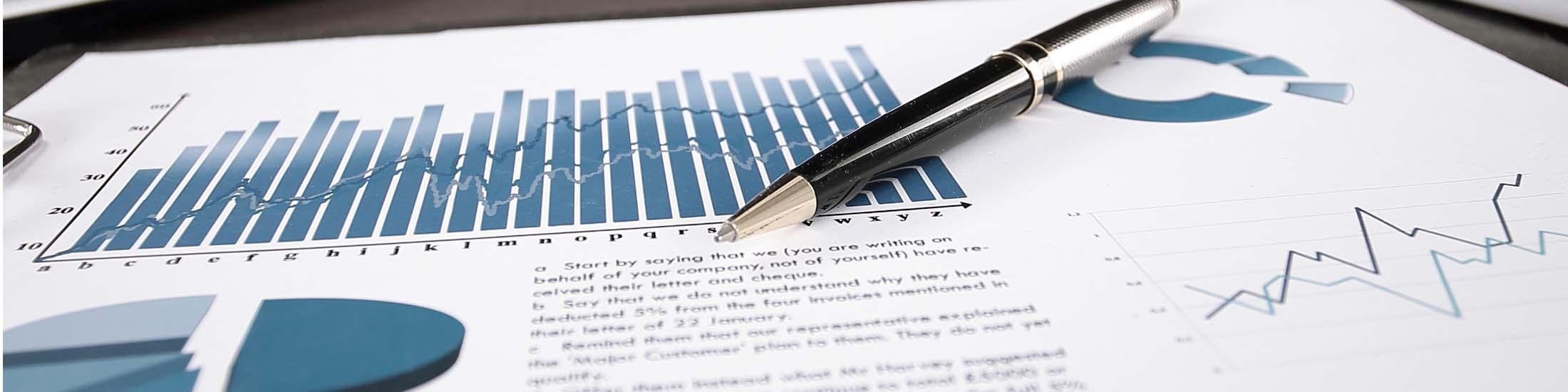 Stock image of pen on report | Georgia