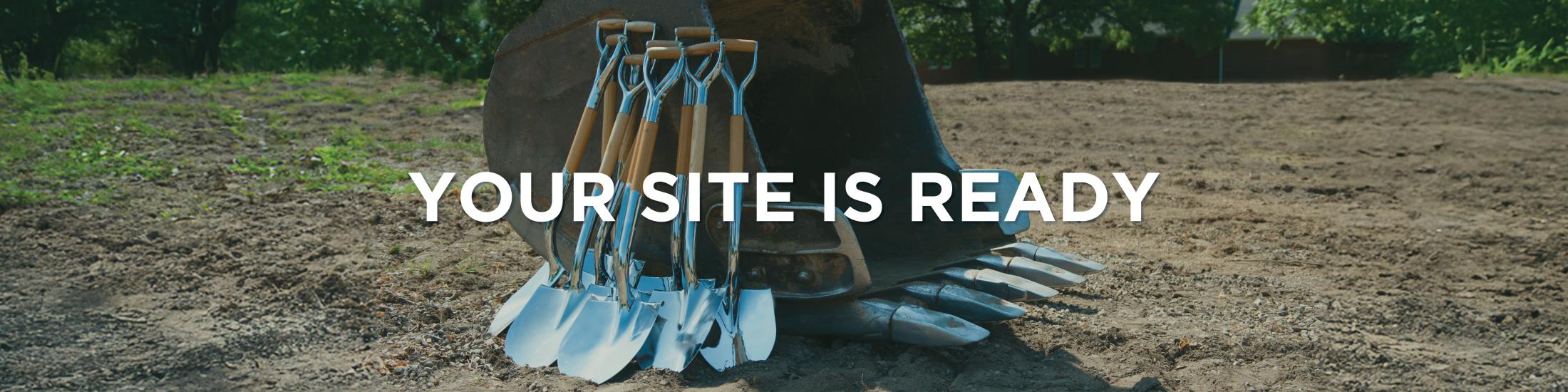 photo with shovels ready to breakground