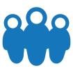 icon of three people standing