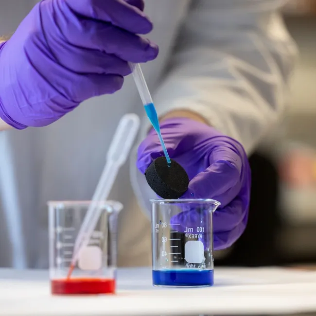 Scientist working in a lab