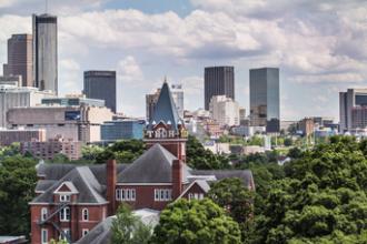 Atlanta city skyline of Georgia Fortune 500 companies