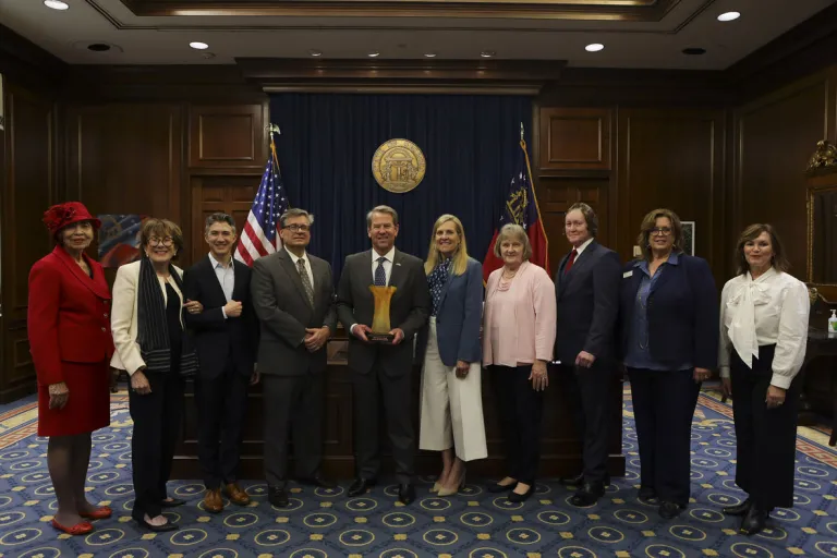 Georgia Governor and First Lady with recipients of the 11th annual Governor’s Awards for the Arts and Humanities