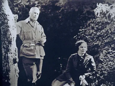 Black and white photo of Cason and Virginia Hand Callaway