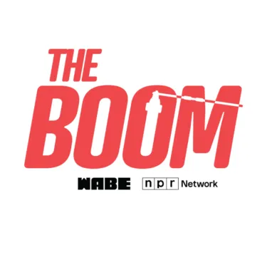 logo for The Boom podcast