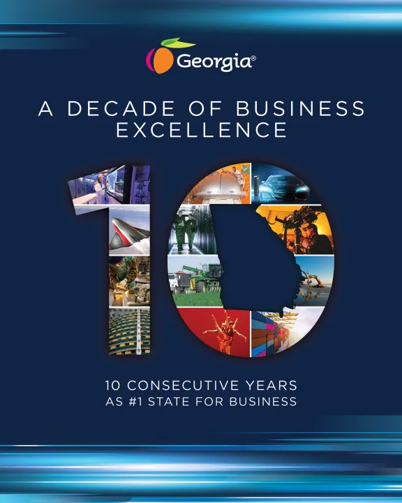 Georgia: A Decade of Business Excellence graphic