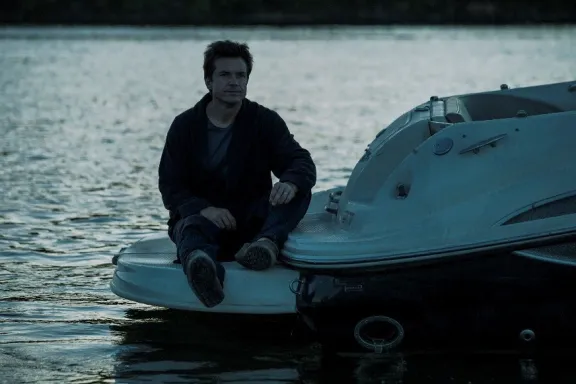 Jason Bateman filming a scene for "Ozark"