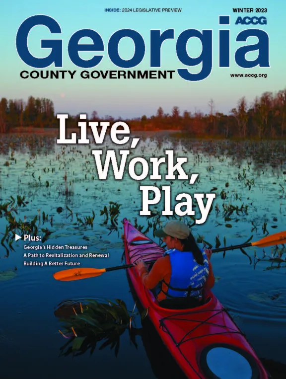 GA county government magazine cover