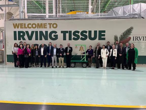 Georgia's international representatives at Irving Tissue