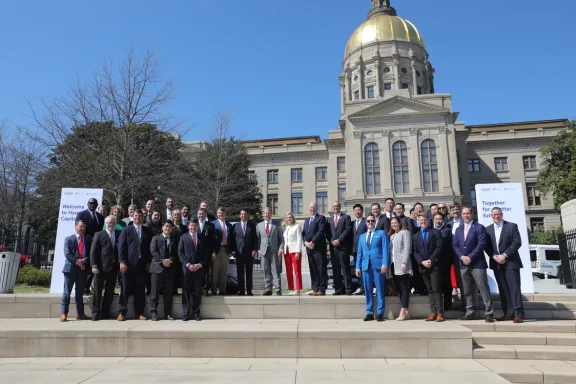 Governor Kemp and Hyundai group at Capitol