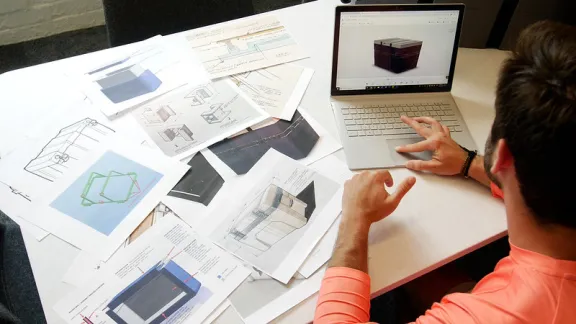 Person working on their computer