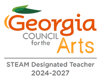 Georgia Council for the Arts STEAM Designated Teacher 2024-2027 logo